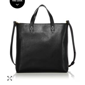 Madewell small transport, black leather